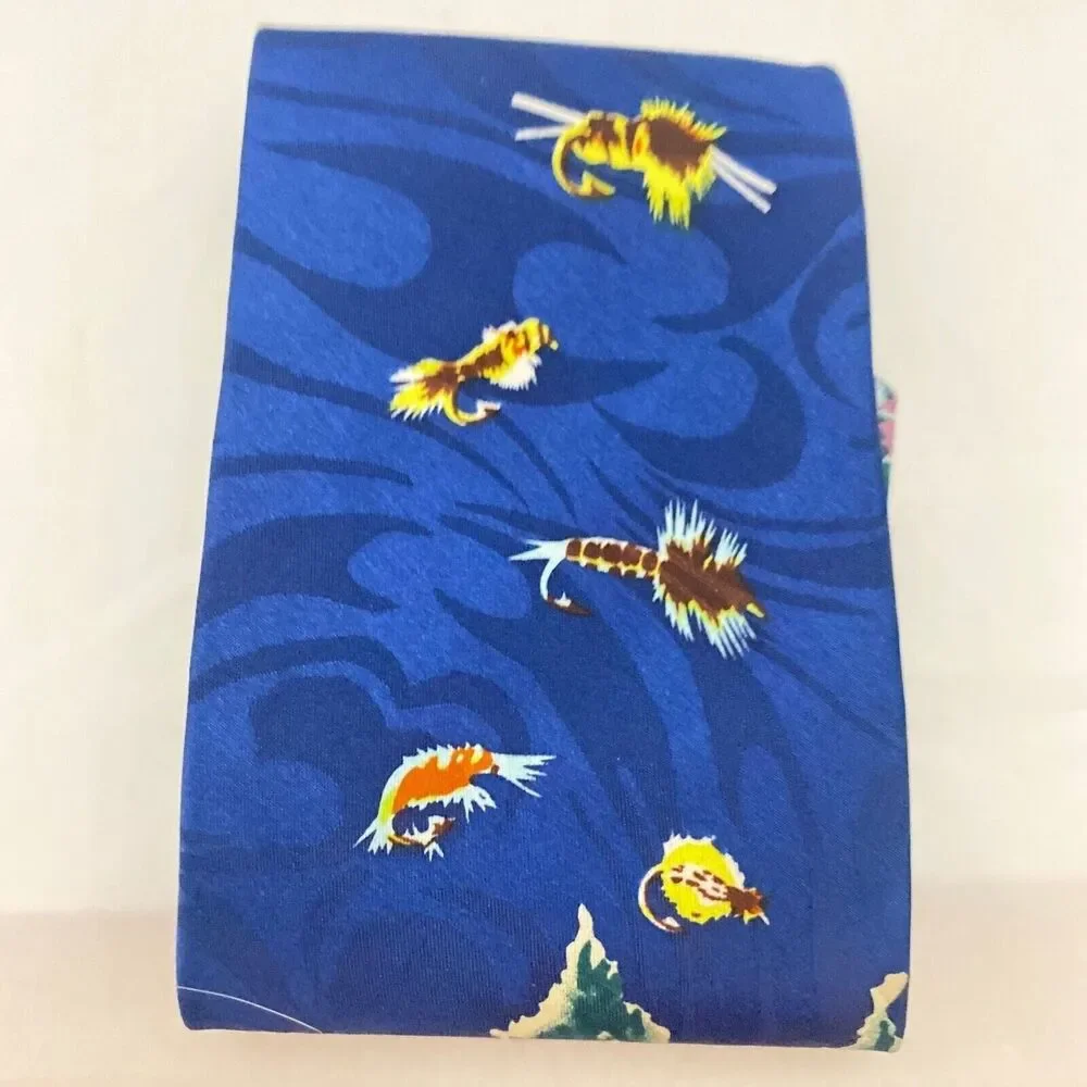 #5657 Robert Cellinl Flying Fish Mens Novelty Necktie, Tie 56X4